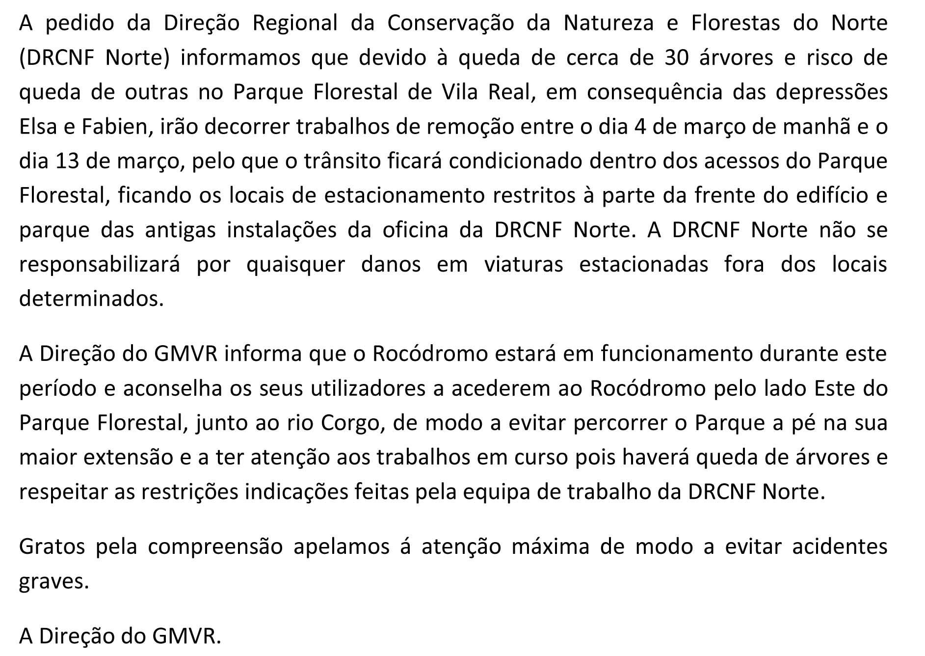 Comunicado